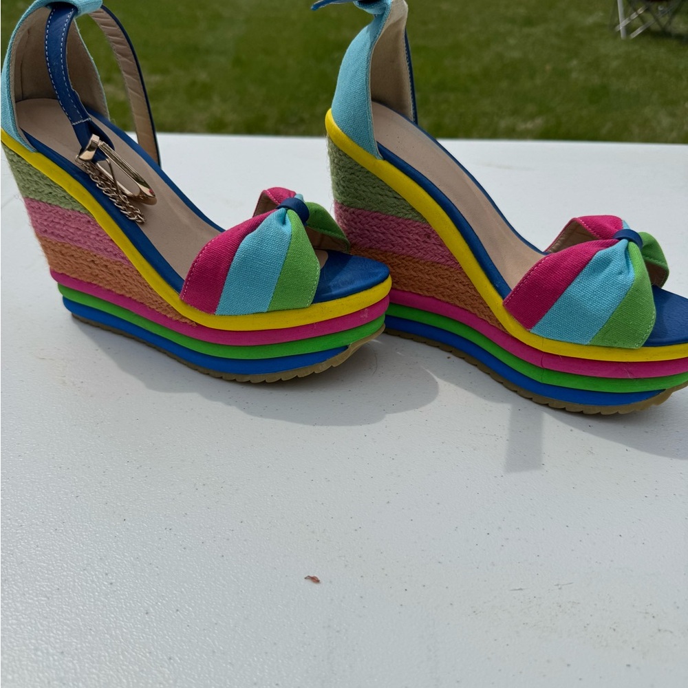 Colorful Wedge Sandals